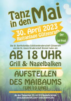 Flyer Tanz in den Mai 23 